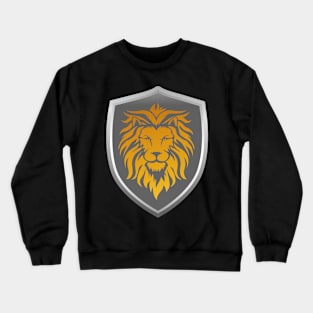 Gold Lion on Shield Crewneck Sweatshirt